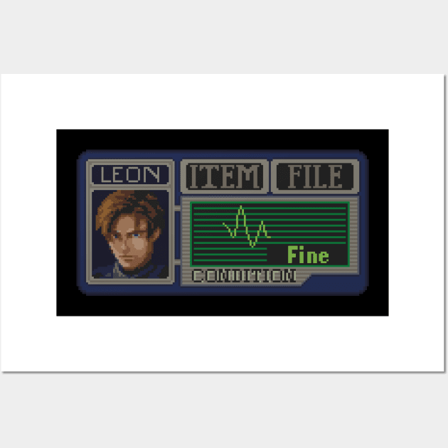 Leon Kennedy Pixel Art Wall Art by AlleenasPixels